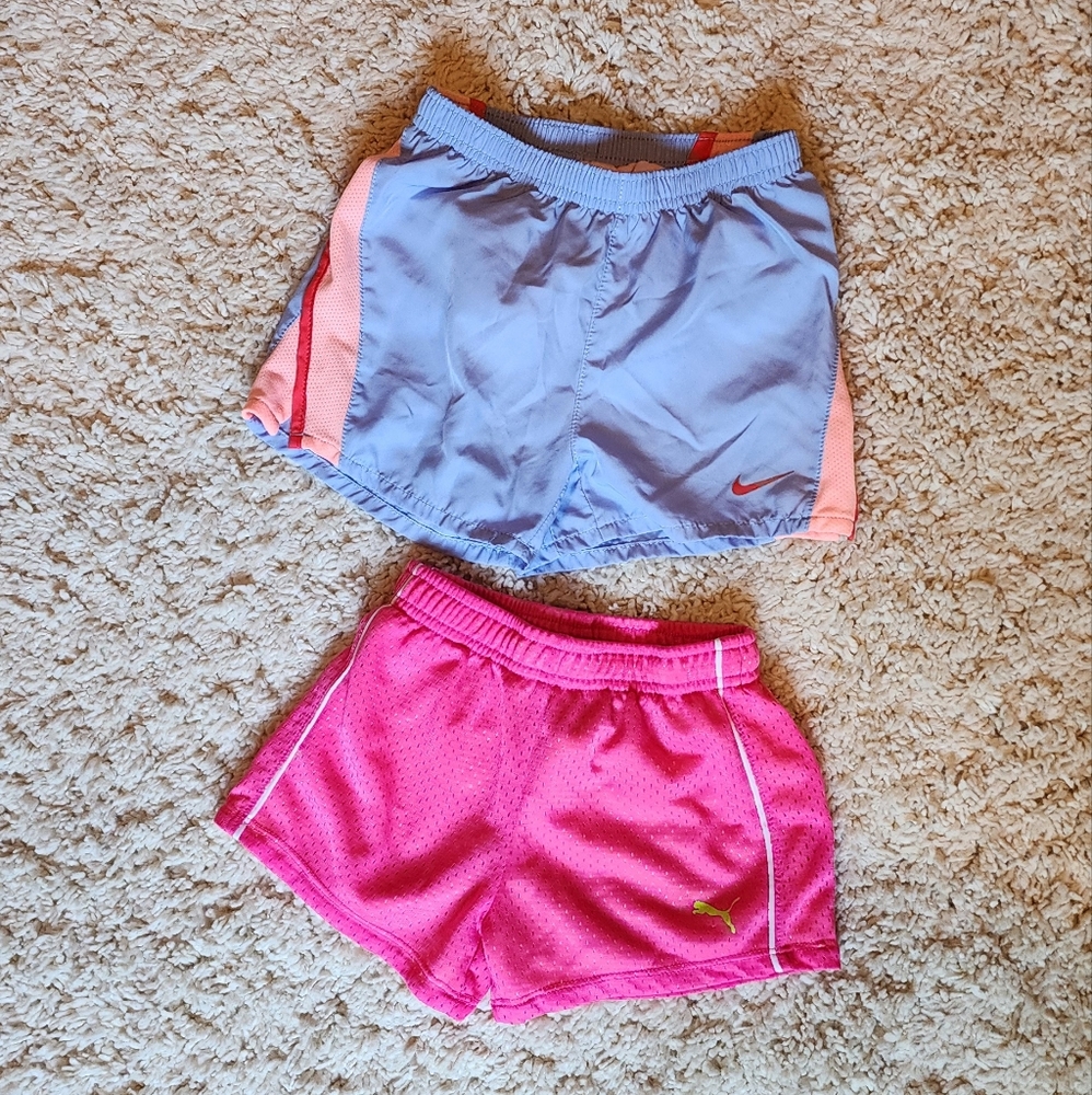 Athletic shorts bundle, size 6 girls